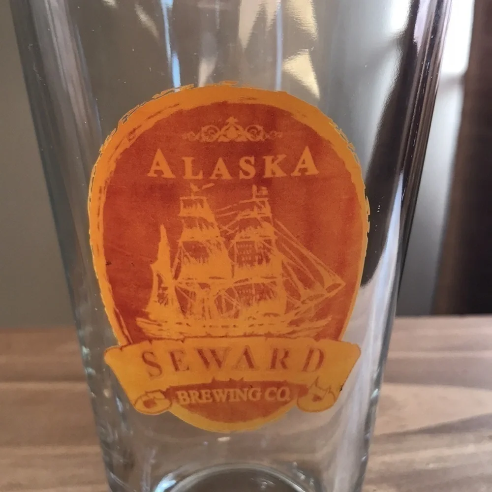 ALASKA SEWARD BREWING COMPANY SET OF THREE GLASSES